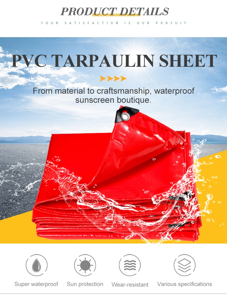 Durable Polyester Base Fabric Knife PVC Coated Tarpaulin for Tent/Cover/Awning/Pond