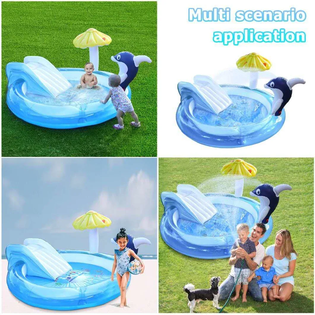 Creative New Outdoor PVC Inflatable Toy Spray Swimming Pool