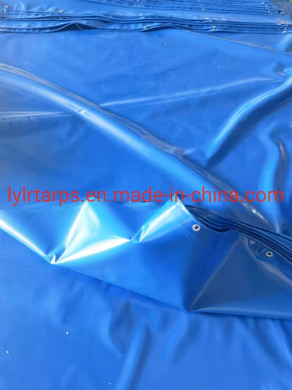 Telo in PVC blu pronto per la copertura del camion