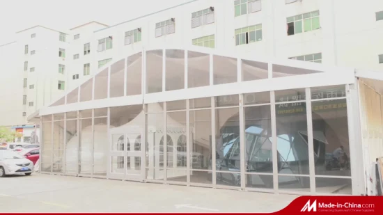 500 posti ideali per grandi tende da esterno in tessuto PVC trasparente trasparente per feste di matrimonio