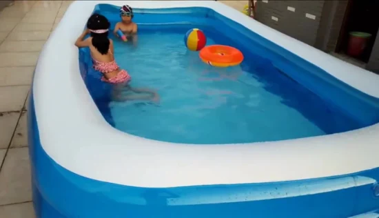 Piscina all'aperto portatile della piscina gonfiabile dei bambini del PVC della famiglia (FM-SP01)